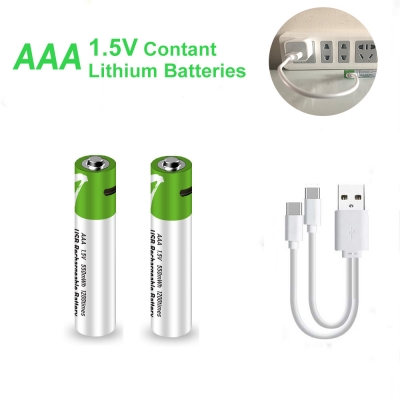 1.5V Type-C No.7 triple A lithium ion USB rechargeable AA battery
